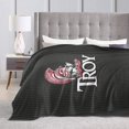 thumbnail image 4 of Troy University Logo Fleece Blanket, Very Soft Microfiber Flannel Blanket for Couch Warm and Cozy for All Seasons, 4 of 6