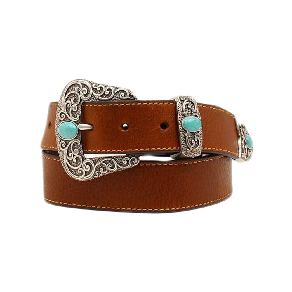 Ariat Ariat Women's 1/2'' Stone Buckle Belt Brown M