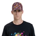 thumbnail image 4 of Balery Buffalo Plaid and Butterflys Gorra de béisbol de tamaño ajustable para correr, entrenar y actividades al aire libre. Gorra de papá para todas las estaciones., 4 of 6