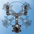 thumbnail image 5 of Soporte para teléfono para automóvil, soporte para teléfono con espejo retrovisor, soporte para navegador ajustable, móvil universal para automóvil giratorio y retráctil de 360 ​​​​°, 5 of 5