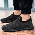 thumbnail image 2 of Men's Knitted Walking Shoes Lightweight Wide Width Sneakers Indoor Outdoor Workout Running Shoes Breathable S𝗅ip On Trainers Shoes Casual Non-S𝗅ip Athlet𝗂c Shoes, 2 of 9