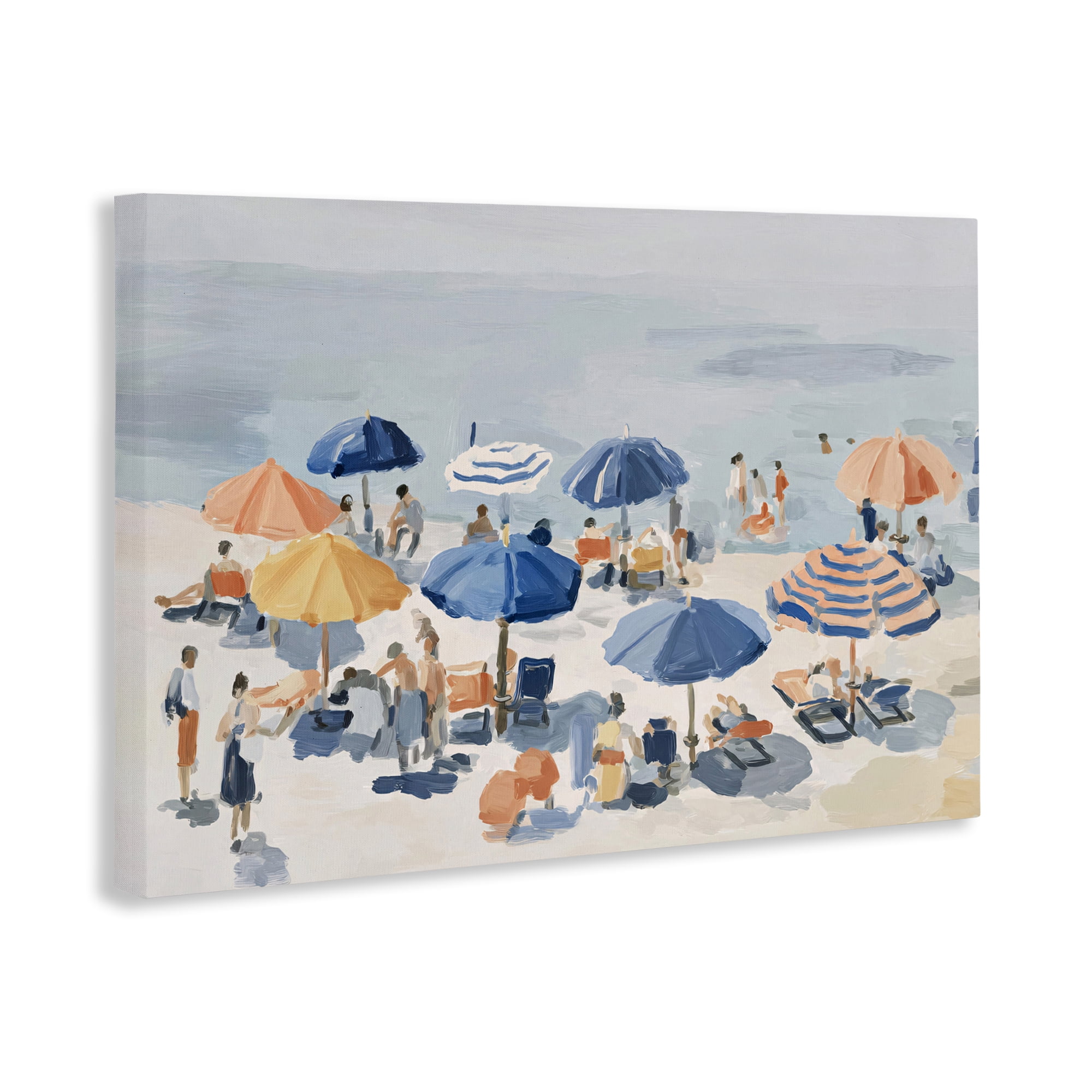 Stupell Industries Summer Fun Beach Crowd Canvas Wall Art, design by Jacky Ngan
