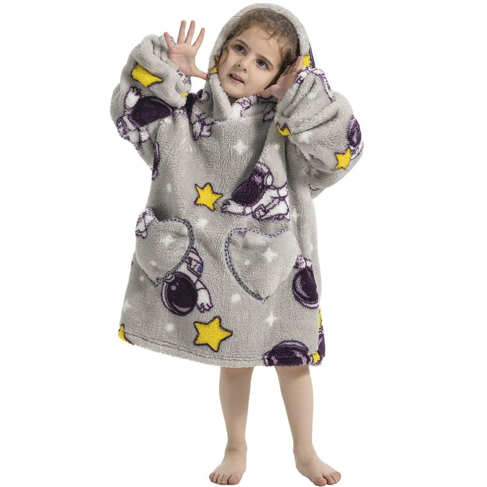 Sweat à Capuche Unisex Pour Enfants – Polaire Douce, Imprimés Fun – Taille Tout-petit à Enfant