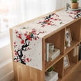 thumbnail image 6 of Table Runners 72 Inches Long Dress Scarves, Red Spring Floral Farmhouse Kitchen/Dining Table Runner, Coffee Tablerunners, Birds Branches Watercolor Flowers Rustic 13x72 Inch, 6 of 9