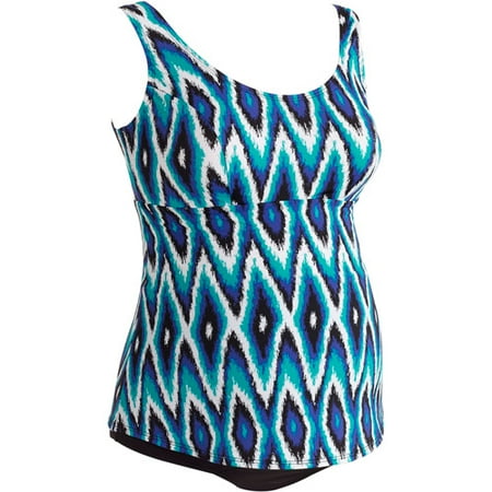 Maternity Scoop Neck Tankini Two-Piece Swimsuit