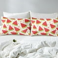 thumbnail image 3 of YST Draps Grand Girly Papillon Noir et Rouge Drap-Housse Papillons Rouges Draps de Lit, Housse de Lit Animaux Sauvages Literie Mignonne Femme Dame Décoration Maison, 3 Pcs, 3 of 4