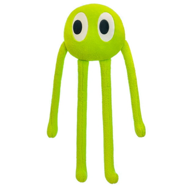 Almohada de pulpo de peluche, forma linda, suave y cómodo, muñeco de pulpo de peluche, juguete con 4 patas para el hogar, dormitorio, oficina, verde, 90 cm/35,4 pulgadas, 480 g/16,7 oz