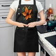 thumbnail image 2 of 2 Pack Adjustable Bib Apron with Poinsettia Floral Design 2 Pockets Perfect for Cooking & Chef Use for Men & Women, 2 of 6