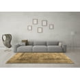 thumbnail image 3 of Ahgly Company Indoor Square Abstract Brown Contemporary Area Rugs, 7' Square, 3 of 4