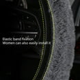 thumbnail image 5 of Car Fluffy Steering Wheel Cover, 14"-15'' Universal Furry Auto Steering Wheel Protector for Warm Winter, Vehicle Interior Decor Accessories, Elastic Non-Slip Car Steering Wheel Cover, 5 of 8