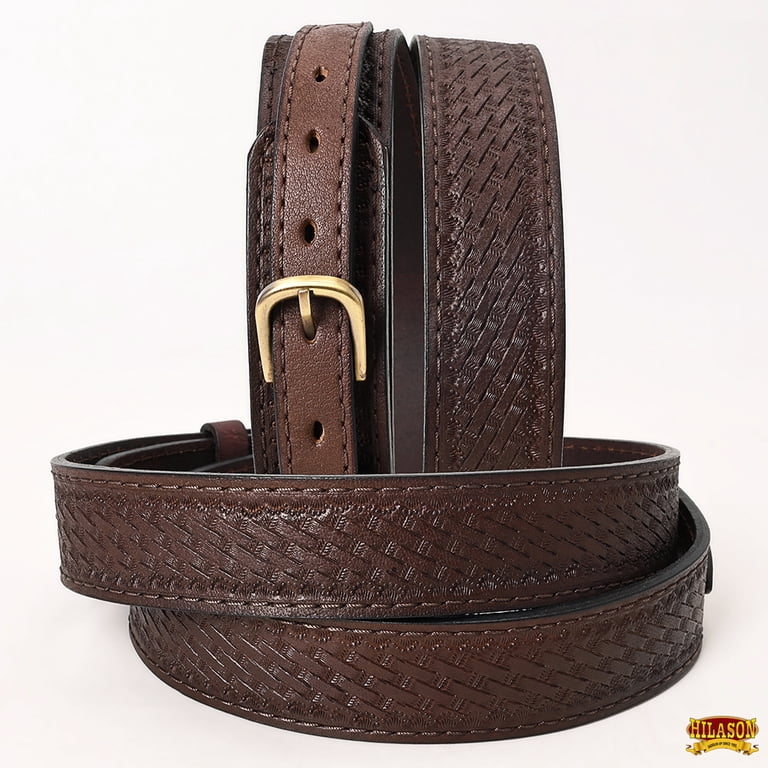 Tooled Leather Belt Brown Western Cowgirl Cowboy Size 32 COMFYTACK W. Genuine Leather Belt for Men Women Cowboy  main image 4