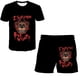 thumbnail image 1 of 2 piezas Five Night At Freddy Conjuntos de ropa Verano Nuevas camisetas FNAF + Pantalones cortos Traje informal de dibujos animados 1-14 años Disfraces Outfits3T Gao Jinjia LED, 1 of 2