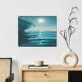 thumbnail image 6 of Gukieu Turquoise Ocean Reflection Print Canvas Decorative Hanging Painting, Waterproof Art Wall Decoration with Frame, Suitable for Living Room, Bedroom, 6 of 6