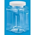thumbnail image 4 of Clear Food Grade PET Plastic Grip Storage 5-Jar Assorted Variety Set w/ Caps by Pride Of India, 4 of 4