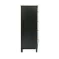 thumbnail image 4 of Prepac Yaletown Modern 4-Drawer Vertical Chest, Black, 4 of 6