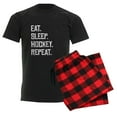 thumbnail image 6 of CafePress - Eat Sleep Hockey Repeat Pajamas - Men's Dark Loose Fit Cotton Pajama Set, 6 of 7