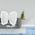 thumbnail image 2 of Lindo cojín de lazo con forma de lazo, funda de almohada, estatua de pavo real, figura de escritorio, resina sintética, adecuado para regalos de, 2 of 8