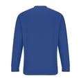 thumbnail image 4 of UAMVSH Men's 1/4 Button Sweatshirts Soft Fall Long Sleeve Pullover Knitted Sweaters Crew Neck Casual Thermal Solid Color Tops(Small,Blue 1), 4 of 7