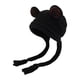 thumbnail image 5 of Gorro de invierno para mujer, gorro de punto, gorro cálido, tocado con orejeras, gorro de rana Negro, 5 of 9