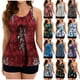 thumbnail image 5 of Traje de baño de 2 piezas para mujer qucoqpe, conjunto de tankini con pantalones cortos tipo bóxer, traje de baño de control adelgazante., 5 of 5
