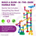 thumbnail image 4 of Marble Genius Glow Marble Run Starter Set - 115 Complete Pieces + Free Instruction App & Full Color Instruction Manual, 4 of 9