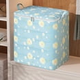 thumbnail image 3 of PATLOLLAV Heavy Duty Moving Bags,Flower Pattern Stoeage Bag,Extra Large Storage Bags Collapsible Bag for Clothes Comforter Bedding Travel Moving Supplies Space Saving,27.9x24x19.7inch Blue, 3 of 4