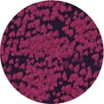 thumbnail image 1 of Ahgly Tapis Rond Lavable en Machine Intérieur Transitionnel Rouge Framboise, 3 Pieds Rond, 1 of 7