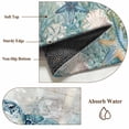 thumbnail image 6 of Teal Turtle Coastal Round Area Rug 3.3Ft Washable Circle Rugs for Dining Room Table, Summer Beach Coral Nautical Ocean Non-Slip Carpet Floor Mats Indoor Outdoor Carpet Runner Aesthetic Home Decor, 6 of 8