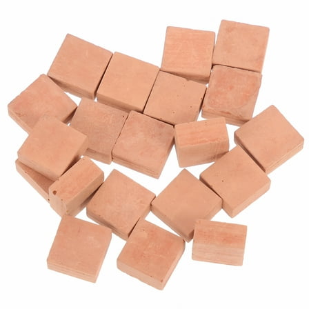 SELIVO 20 Red Miniature Bricks for Garden Landscaping