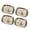 #01 4PCS, variant on Luxcidy 2PCS Round Christmas Metal Serving Tray, Christmas European Vintage Iron Tray, Holiday Bread Tray for Christmas Decoration