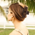 thumbnail image 4 of Pinzas para el pelo para niña y mujer, accesorio para el cabello, color negro, cola de caballo, horquilla, pasador de cangrejo, regalo, 3/4 piezas, 4 of 4