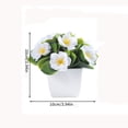 thumbnail image 3 of Artificial Peach Flower Decoration Fake Flower Small Potted Home Decoration Artificial Green Desktop Ornament Decoration, 3 of 6