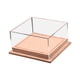 thumbnail image 5 of Caja de exhibición para autos de juguete a escala 1:64, base de cuero sintético resistente de 5 x 4,8 x 2,6 pulgadas, organizador de modelos de vehículos con cubierta de acrílico Rosa claro, 5 of 8