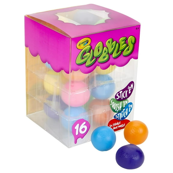 Crayola Globbles 16 Count, Squish & Fidget Toys, Gift for Kids, Age 4, 5, 6, 7, 8