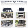 thumbnail image 3 of AECOJOY Outdoor Patio Furniture Cushions, 4-Inch Memory Foam Replacement Cushions for 7-Seat Sectional Wicker Conversation Set, Navy, 3 of 11