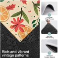 thumbnail image 3 of Oranges Flowers Beige Pattern Kitchen Rugs Sets Of 3,Kitchen Runner Rugs Non Skid Washable,Decorative Kitchen Floor Mats for Kitchen,Sink,Laundry,17"x30"+ 17"x47" + 17"x59", 3 of 6