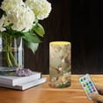 thumbnail image 2 of COEQINE Vintage Hummingbird Floral Flameless Candle Electric LED Lights with Timer Remote Color Lights, 3 AAA Batteries Operated (Not Include) Tealight for Bedroom Tabletop Decor, 2 of 7