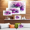 thumbnail image 3 of Illustration de Fleur Violette - Impression sur Toile Florale, 3 of 4