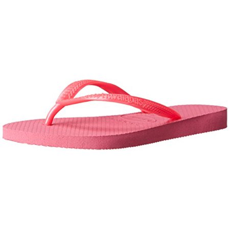 Havaianas Kid's Slim Flip Flop Sandal, Shocking Pink, 3/4 M US Little Kid