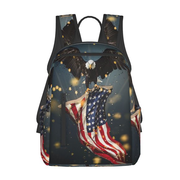 Vsdgher North American Bald Eagle1 Pattern Travel Laptop Backpack,Lightweight Backpack Travel Hiking Daypack Backpack Work Bag for Men Women