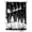 Black White, variant on Fsddascl Gray Christmas Shower Curtain Set - Small 36" x 72" Washable Bathtub Curtain with 12 Hooks, Xmas Snowman Birds Tree Branch Snowflake Waterproof Fabric Stall Shower Curtains for Bathroom