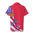 thumbnail image 7 of vigerkar American Flag Shirt for Women: 4th July Graphic T-Shirts Patriotic USA Flag Star Stripes Tees Hawaiian Button Down Tops (Red, L), 7 of 7