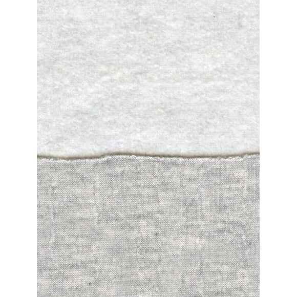 Sweatshirt Cotton Fleece Fabric / 58" Wide / 13.6 OZ Per Yard/Sold by The Yard (ASH Gray)