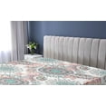 thumbnail image 5 of Ambesonne Oriental Themed Fitted Sheet, Elephant Boho Art, Twin XL Size, Blush Seafoam White, 5 of 5