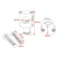thumbnail image 2 of DYNWAVECA Universal Motorcycle 7/8'' / 1'' Handle Bar Riser Clamp Motorbike Repalcment Parts, Provide Suitable Height - 22mm Black, 2 of 6
