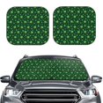 thumbnail image 2 of Balery Happy St. Patrick's Day Parasol para parabrisas de coche de 2 piezas | Parasol plegable para parabrisas delantero de coche para la mayoría de sedanes-Medium, 2 of 6