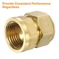 thumbnail image 5 of Uxcell Brass G1/2 Female Compression Connector Fitting for Plumbing Fuel Oil Air Gas, 5 of 7