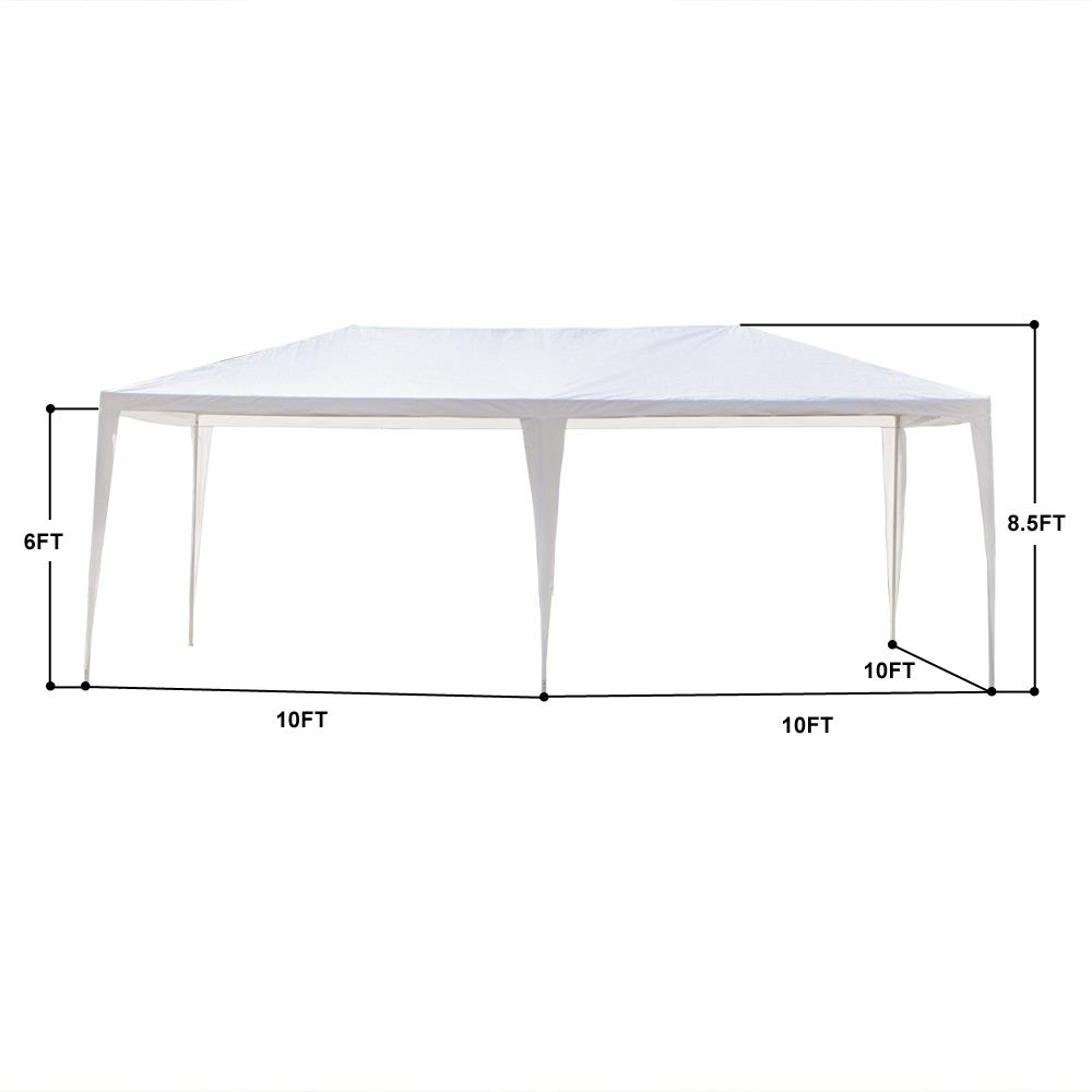 SalonMore 10x20ft Party Tent Outdoor Gazebo Wedding Canopy 4 Sidewalls White - image 4 of 9