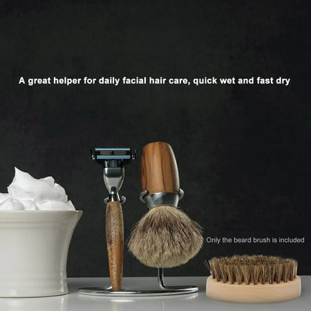 Men's Shaving Brush Portable Wooden Oval Brush For Beards Mustache Face Massage Facial Beard Cleaning Grooming