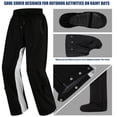 thumbnail image 5 of RainRider Motorcycle Rain Suit for Men Women Waterproof Rain Gear Breathable Rain Jacket Pants for Hiking Golf(Black,X-Large), 5 of 7